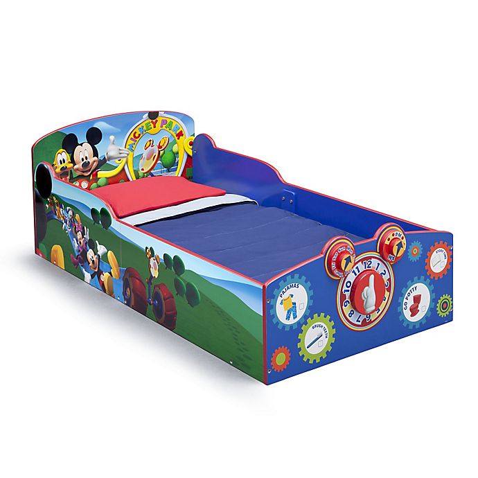 Disney Mickey Mouse Wooden Interactive Toddler Bed by Delta Children