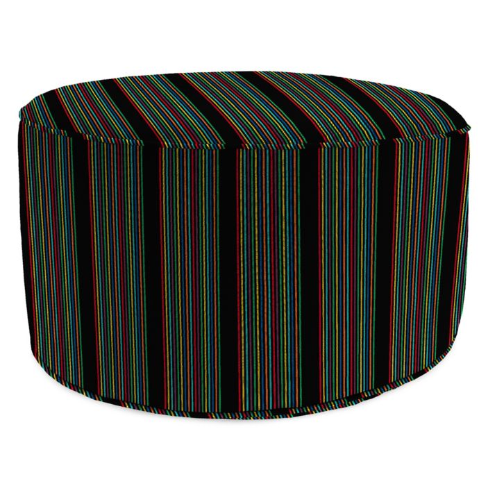 Outdoor Round Pouf Ottoman in Sunbrella® HiFi Glow Bed Bath & Beyond