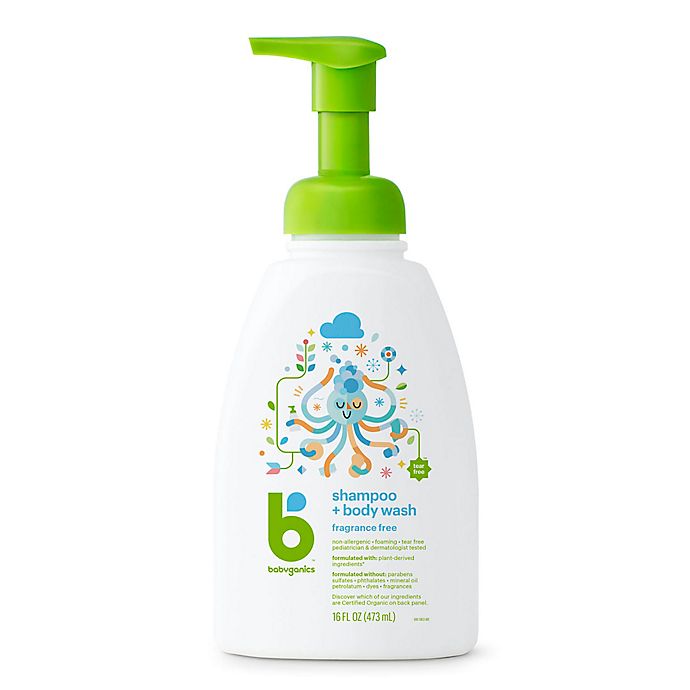 Babyganics® 16 oz. Foaming Shampoo + Body Wash in Fragrance-Free