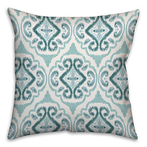 Watercolor Coastal Throw Pillow in Blue - Bed Bath & Beyond