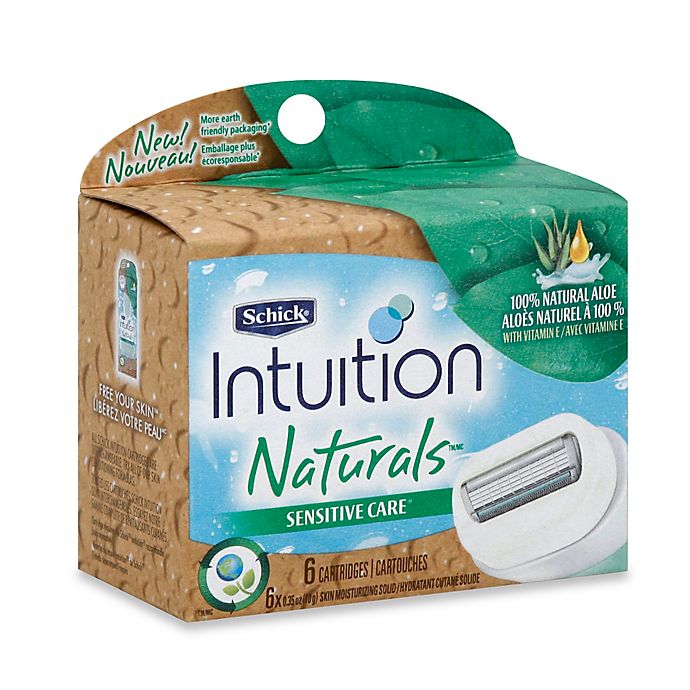 Schick 6-Pack Intuition Sensitive Care Moisturizing Razor Blade Refills with Natural Aloe