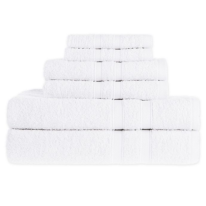 Simply Essential™ 6-Piece Towel Set in Bright White