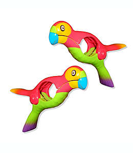 Pinzas para toalla de plástico Boca Clips® con forma de loro, 2 piezas