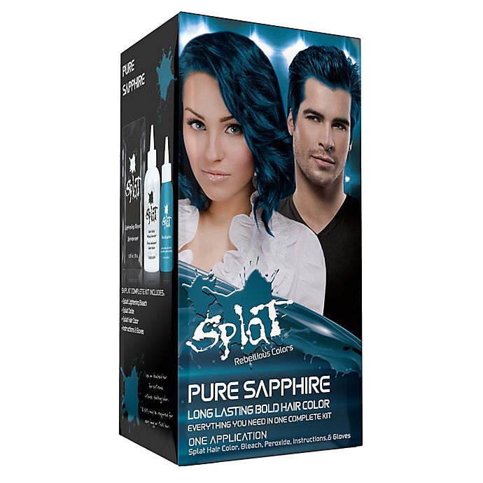 Splat® Rebellious Colors Semi-Permanent Hair Color Kit with Bleach in Pure Sapphire