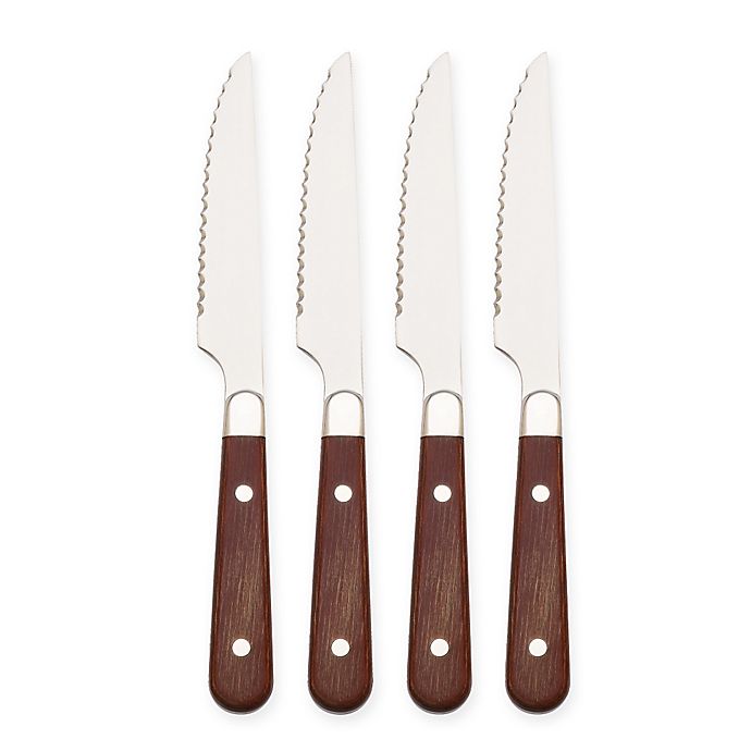 Reed & Barton Majesty Set of 4 Steak Knives 18 Chrome Stainless Romantic  New 