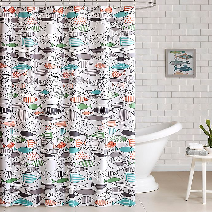 Details about   Harbour Stripe Shower Curtain Hand Drawn Sea Print for Bathroom 