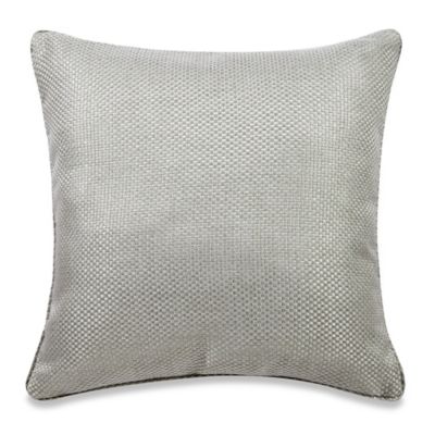 Real Simple Anya Basket Weave Square Throw Pillow in Dusty Blue - Bed Bath & Beyond