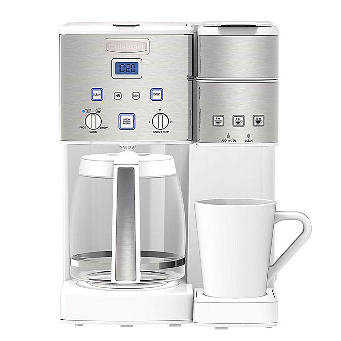 Cuisinart® Coffee Center ™ 12-Cup Coffee Maker and Single Serve Brewer in White