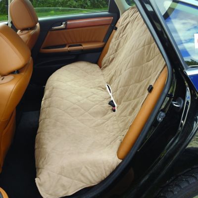 Soft Suede and Sherpa Reversible Auto Bench Seat Pet Cover - Bed Bath