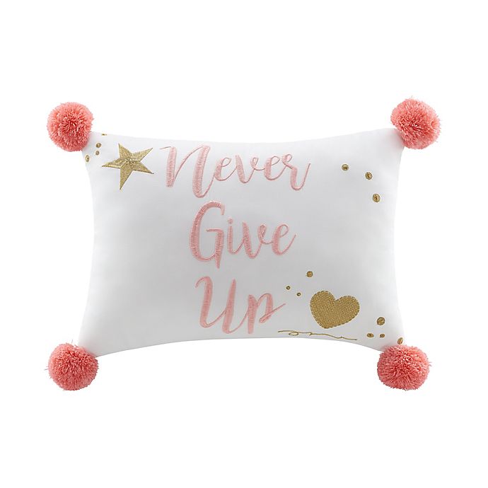 Marmalade™ Never Give Up Oblong Throw Pillow