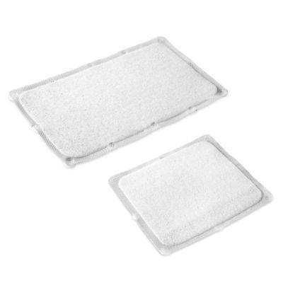 bathtub mat without suction cups | Bed Bath & Beyond - image of Bath Carpet Ultra Bath Mat with Anti-Slip Backing in Clear