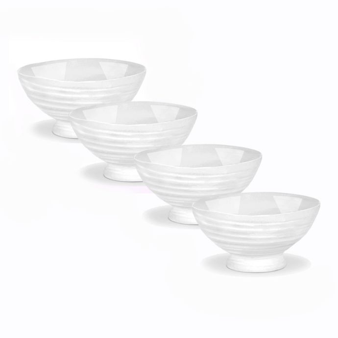 Details about   Portmeirion Sophie Conran All Purpose Floret Design Bowl Set of 4 Creamy White 