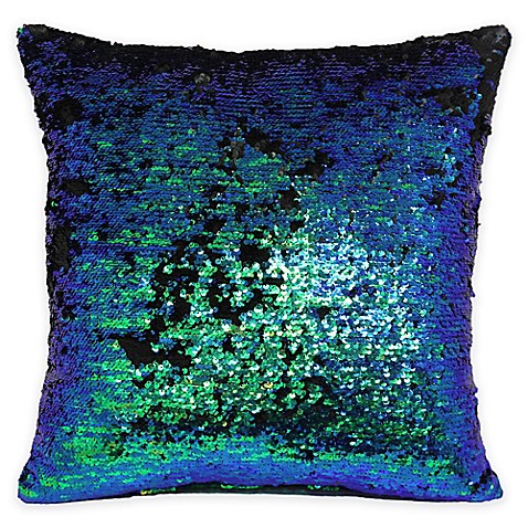 Buy Mermaid Sequin Throw Pillow in Green/Blue from Bed Bath & Beyond