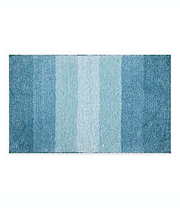 Tapete para baño de microfibra de poliéster Adelaide color azul mar
