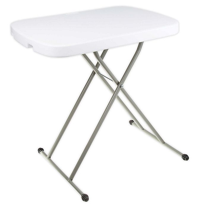 Everyday Home 27-Inch Folding Table in White