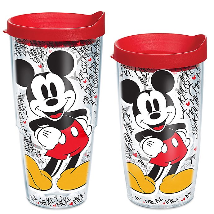 Tervis 1292884 Disney-Mickey Mouse Stainless Steel Tumbler with Clear and Black 