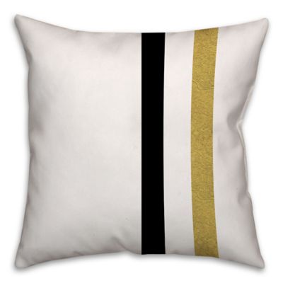 Retro Color Block Stripes Square Throw Pillow - Bed Bath & Beyond