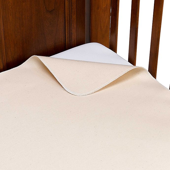 Bawum 5-Layer Soft Waterproof Fitted Organic Crib Protective Mattress Pad Cover