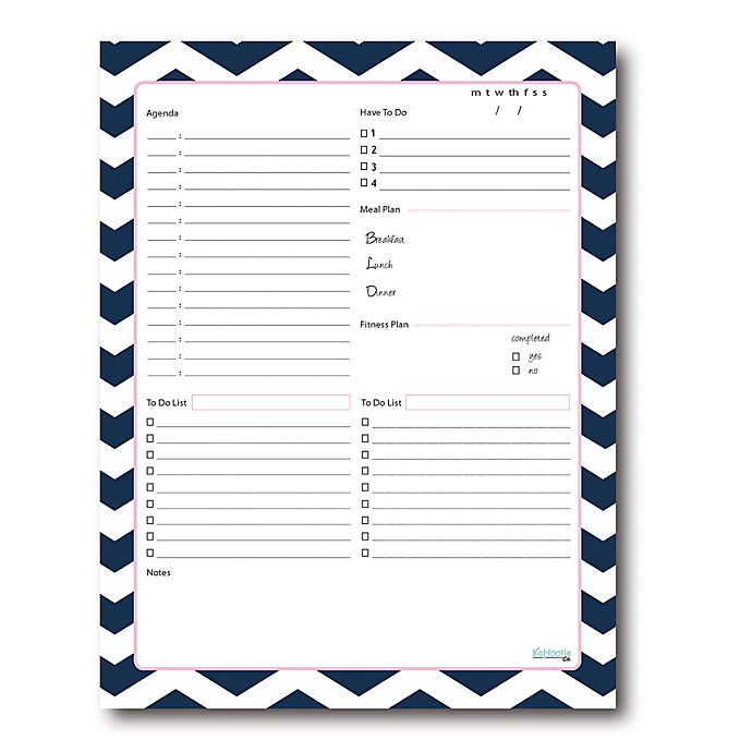 Kahootie Co® Daily Schedule Notepad in Blue