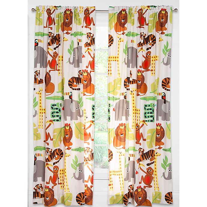 Crayola® Jungle Love 84-Inch Rod Pocket Window Curtain Panel