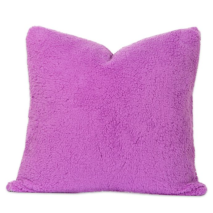 Crayola® Playful Plush 16-Inch Square Throw Pillow in Purple