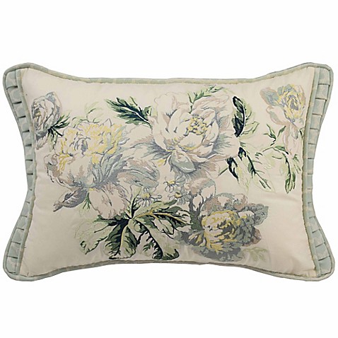 Buy Waverly Fleuretta 14-Inch x 22-Inch Rectangle Throw Pillow in Spring from Bed Bath & Beyond
