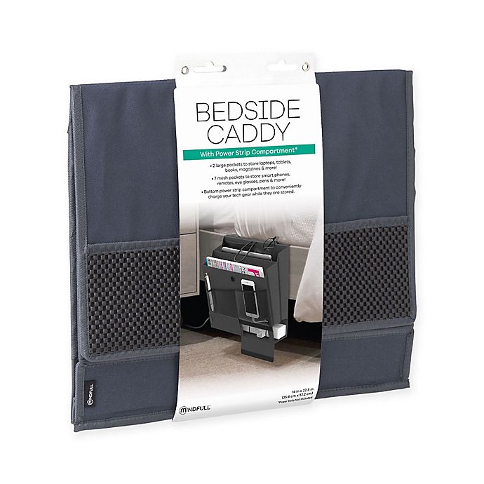 Mindfull Products Bedside Caddy in Grey