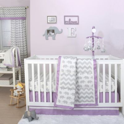 elephant crib skirt