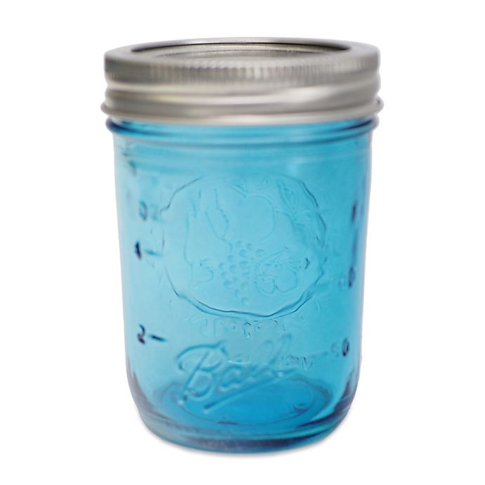 Ball® Collection Elite® Half Pint 4-Pack Mason Jars, Lids and Bands in Blue