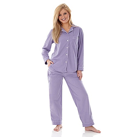 Micro Flannel 2-Piece Pajama Set - Bed Bath & Beyond