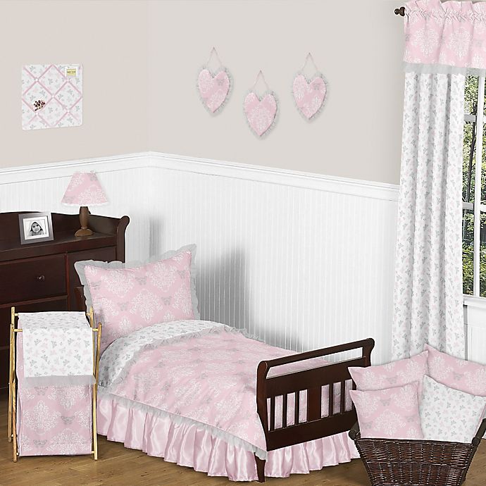 Sweet Jojo Designs Alexa Toddler Bedding Collection in Pink/Grey