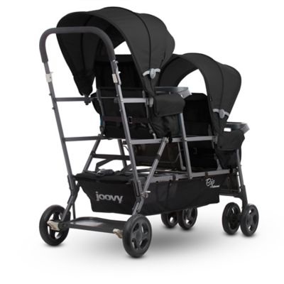 triple stroller sit and stand