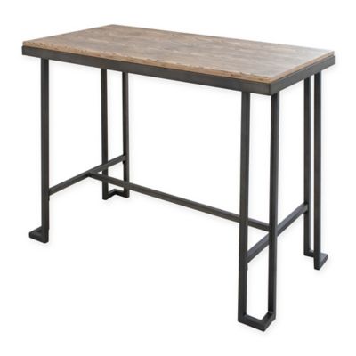 Lumisource Roman Counter Table In Walnut Brown