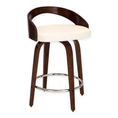 Lumisource Grotto Counter Stools In White (Set Of 2)