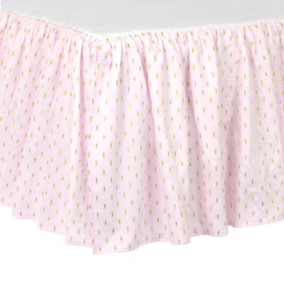 Just Born® Sparkle Crib Skirt | Bed 