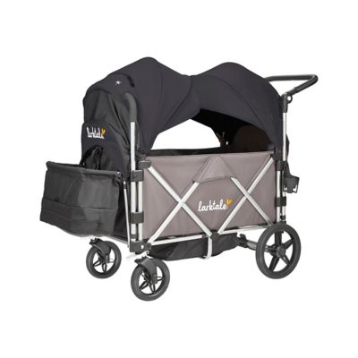 Larktale - Caravan Stroller Wagon Chassis with Canopies - Byron Black