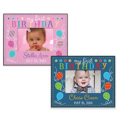 first birthday photo frame personalized