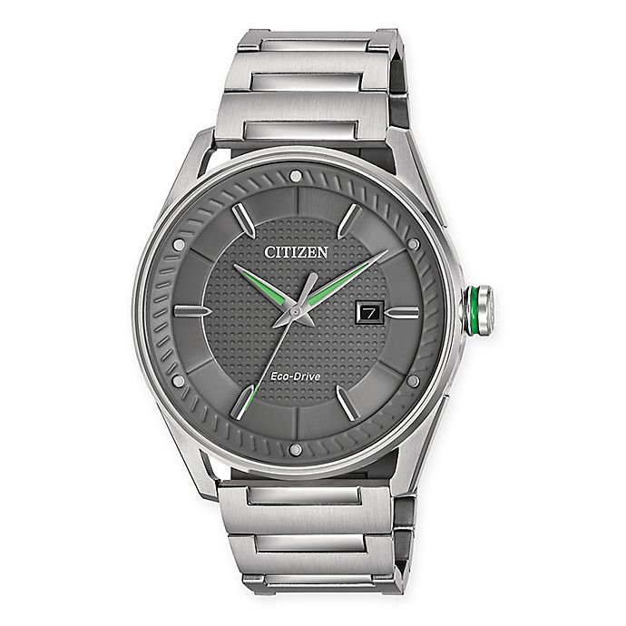 Citizen Eco-Drive Men's 42mm Drive CTO Watch in Stainless Steel with Dark Grey Dial | Bed Bath