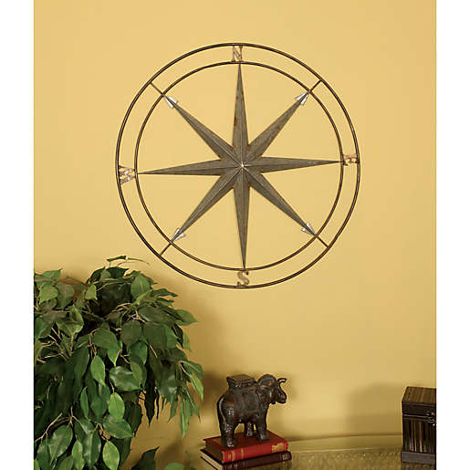 Compass Metal Wall Art Bed Bath And Beyond Canada - Large Outdoor Metal Wall Art Canada