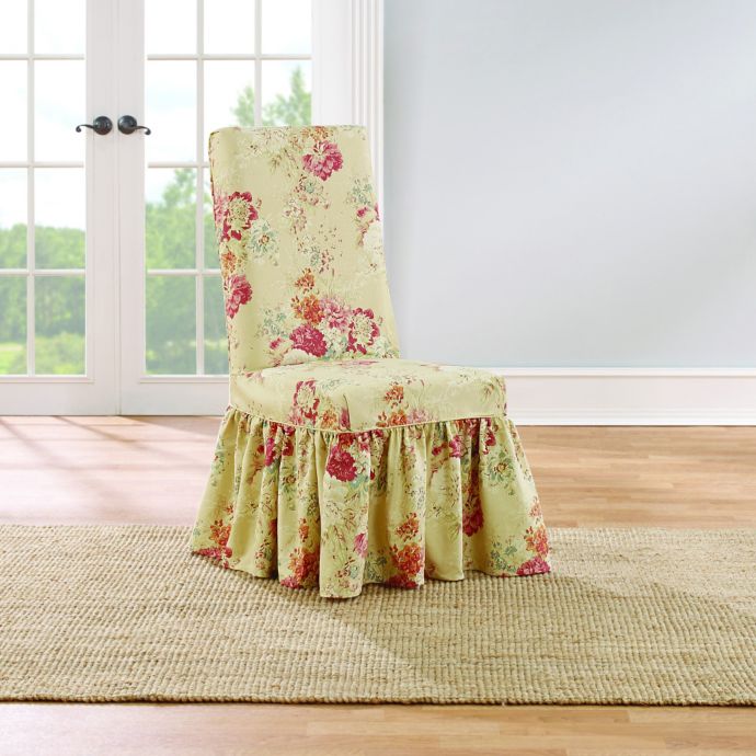 Sure Fit Ballad Bouquet By Waverly Dining Room Chair Slipcover Bed Bath Beyond