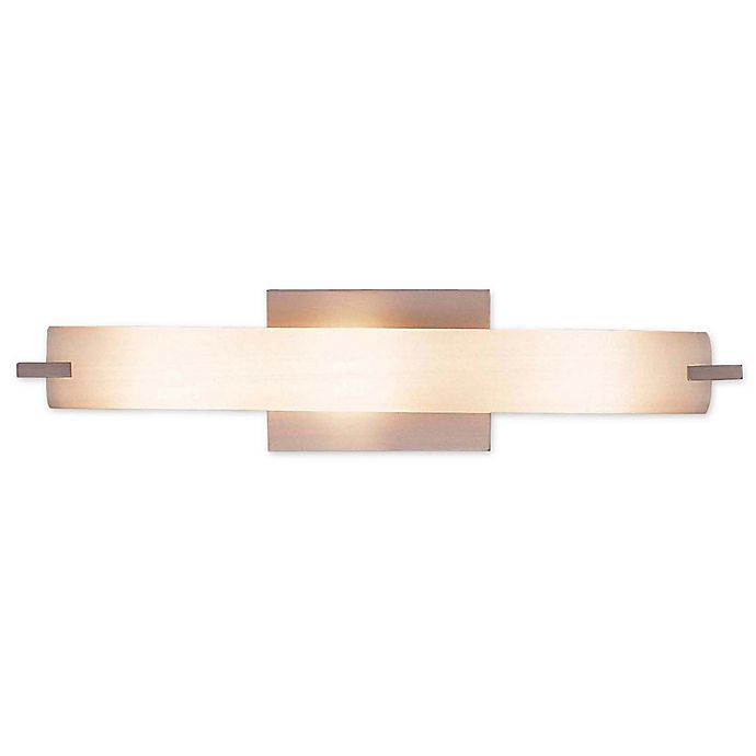 George Kovacs® 3-Light Bath Fixture in Brushed Nickel with Glass Shade
