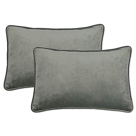 Sherry Kline Richmond Velvet Boudoir Oblong Throw Pillow (Set of 2) - Bed Bath & Beyond