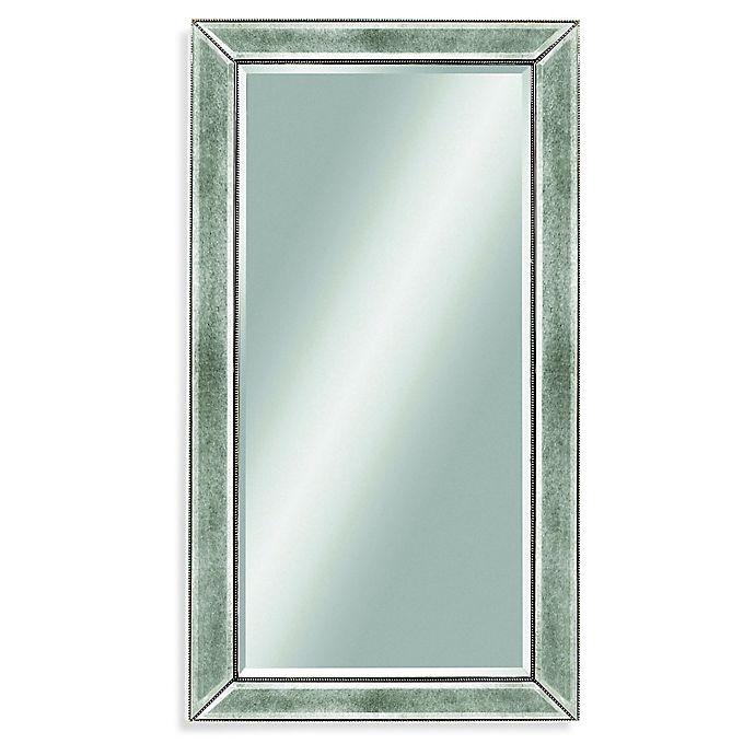 Bassett Mirror Company 36 Inch X 48, Silver Beaded Mirror Picture Frame