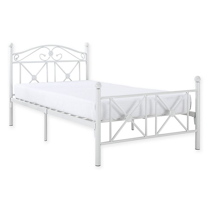Modway Cottage Twin Bed in White