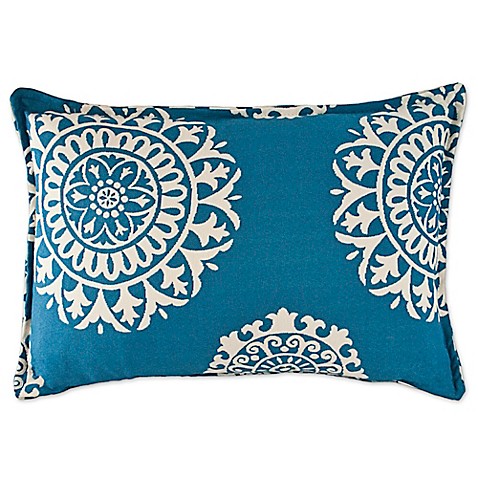 Buy Sherry Kline Constantine Main Oblong Throw Pillow in Light Blue from Bed Bath & Beyond