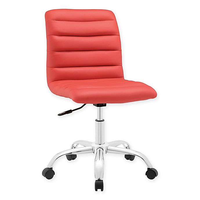 Modway Ripple Mid-Back Office Chair in Red