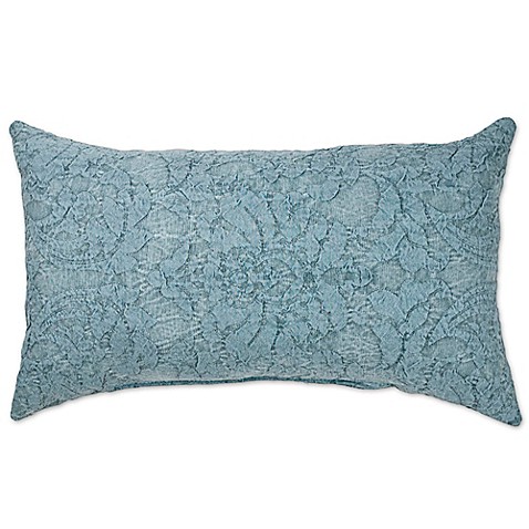 Buy Sherry Kline Dierdre Denim Oblong Throw Pillow in Blue from Bed Bath & Beyond