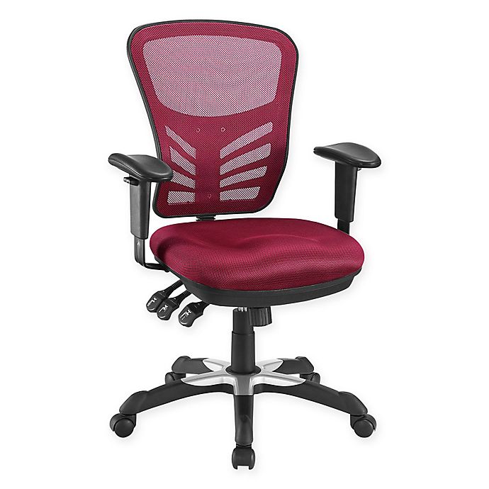 Modway Articulate Mesh Office Chair in Red