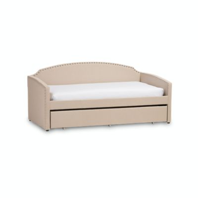 Daybeds With Trundle Bed, Leather Daybed With Pop Up Trundle