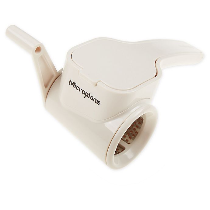White Microplane Rotary Grater 